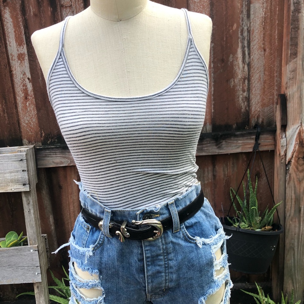 Lf Emma and sam stripe tank (ladder back)